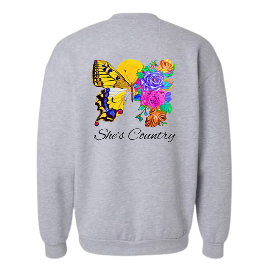BUTTERFLY SWEATSHIRT 2X-4X