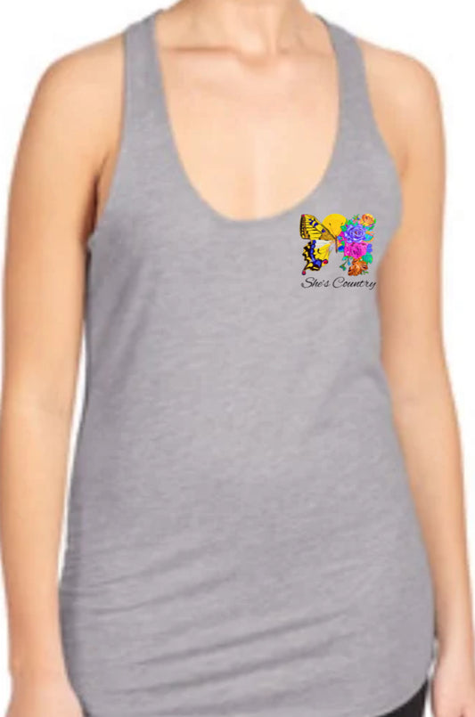 Butterfly Tank 2XL LADIES