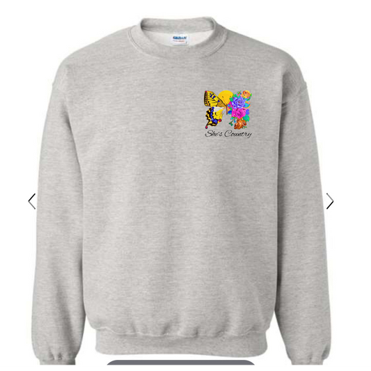 BUTTERFLY SWEATSHIRT 2X-4X