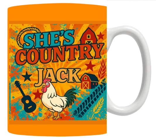 Orange She’s Country 15 oz Mug