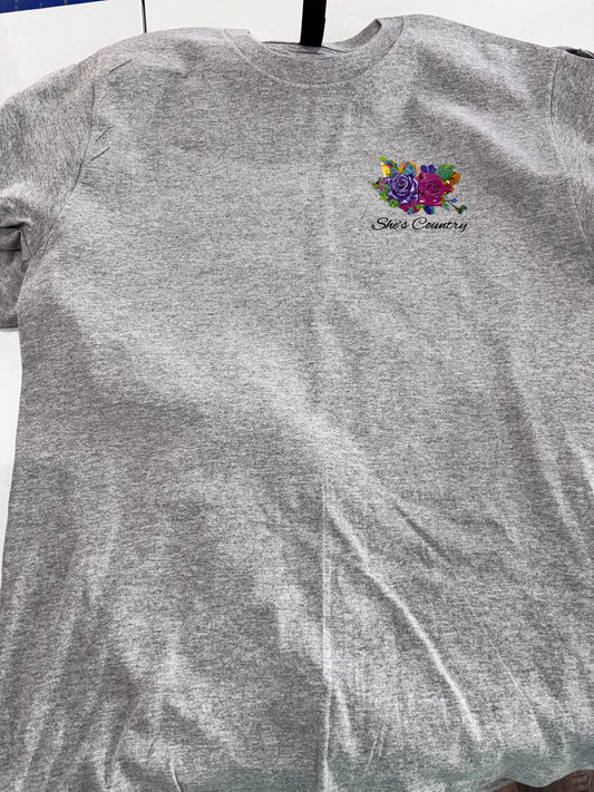 BUTTERFLY ROSES TSHIRT SM-XL