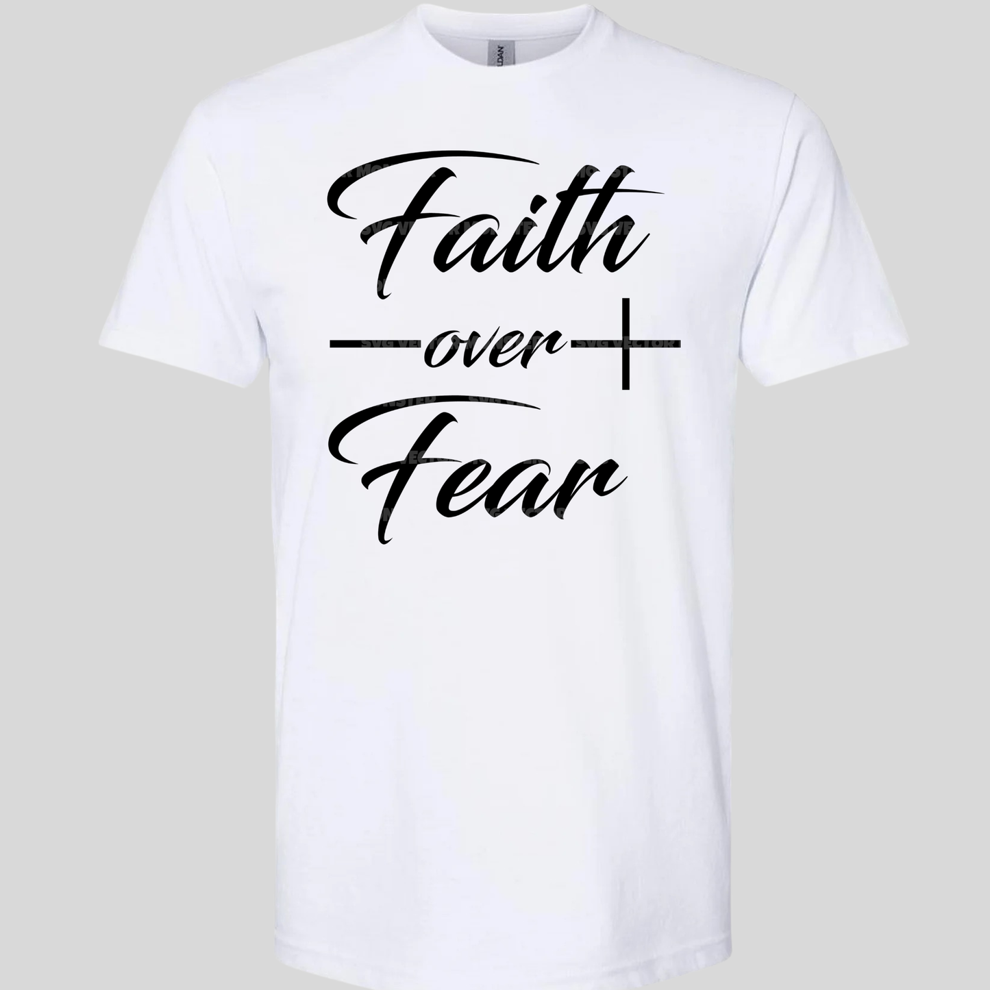 FAITH OVER FEAR CROSS