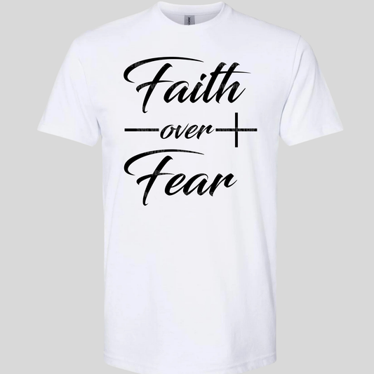 FAITH OVER FEAR CROSS